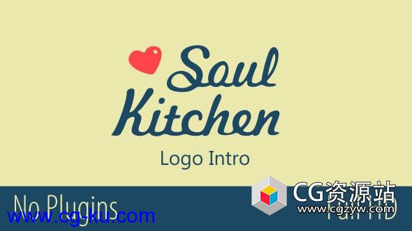 AE模板-厨房标志介绍MG动画片头 Soul Kitchen Logo Intro的图片1