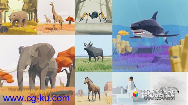 Unity动物低多边形动画 Low Poly Animated Animalsv1.5的图片1