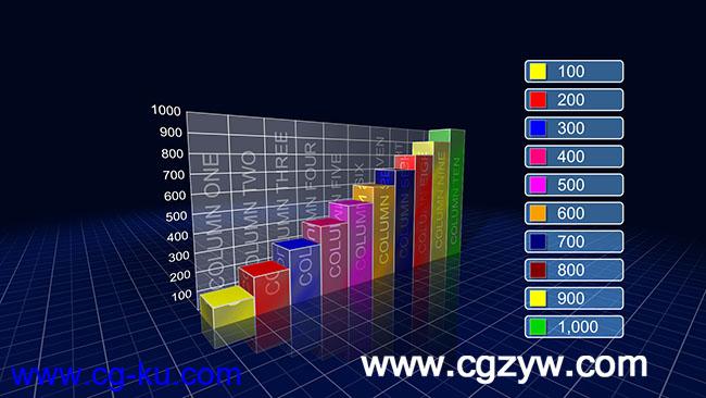 AE模板-柱形条形统计图表模板Bar Chart folder的图片1