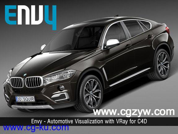 VRay for C4D汽车渲染视频教程Envy Automotive Visualization withVRay for C4D的图片1