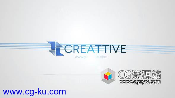 AE模板-公司企业时尚线条生长Logo动画 Welcome Logo的图片1