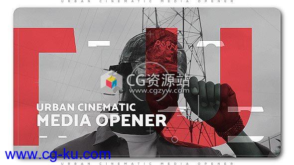 AE模板-都市电影媒体视频宣传片头 Urban Cinematic Media Opener的图片1