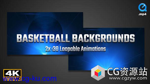 4K分辨率篮球动画背景视频素材 Basketball Backgrounds 4K的图片1