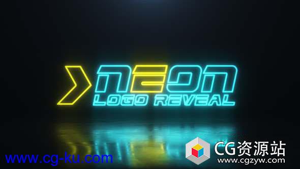 AE模板-三维霓虹灯标志Logo动画 Neon Logo的图片1