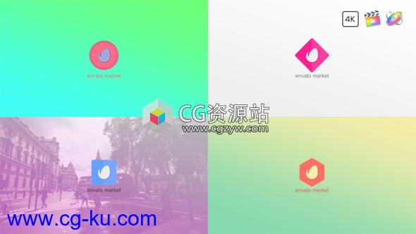 AE模板-优雅公司标志液体流动Logo动画 Liquid Logo的图片1