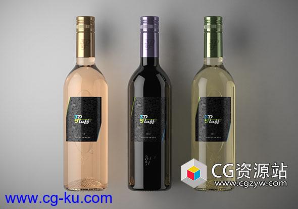 Cinema 4D R19制作葡萄酒瓶建模材质渲染教程 3DFluff – Cinema 4D R19 Wine Viz的图片1