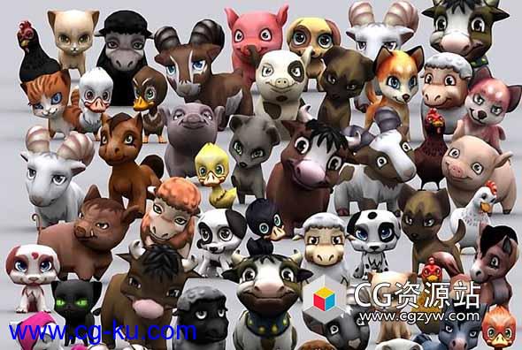3DRT动物模型包含多种格式模型动画包合集的图片1