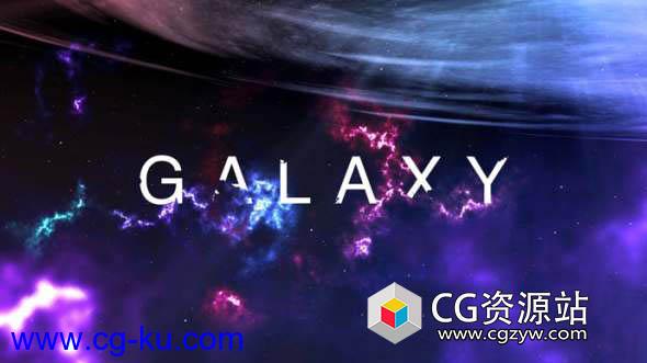 After Effects – 创建银河穿梭文字动画片头场景AE教程After Effects – Creating a Galaxy Intro Scene Tutorial的图片1