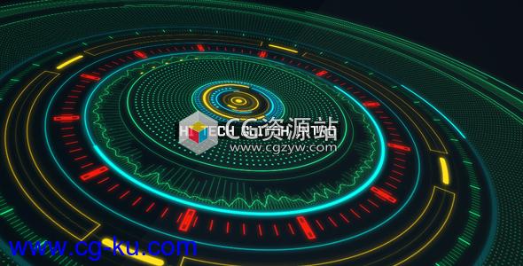 AE模板-高科技HUD信号损坏Logo片头动画 Hi Tech Glitch Intro的图片1