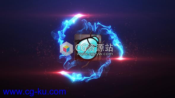 AE模板-粒子光线Logo动画 Particle Burst Logo Reveal的图片1