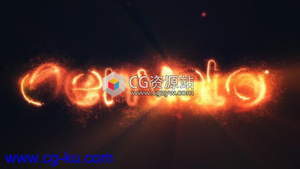 AE模板-史诗火焰描边金属Logo动画 Epic Fire Logo的图片1