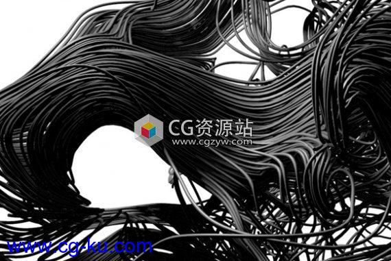 C4D使用效果器教程创建粒子轨迹Cinema 4D – Creating Particle Trails using Curl Noise Effector Tutorial的图片1