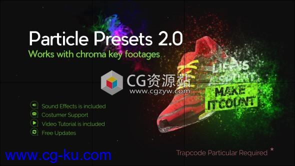 AE模板-灰尘烟雾粒子汇聚散开预设-Particle PresetsParticle Presets 1.0的图片1