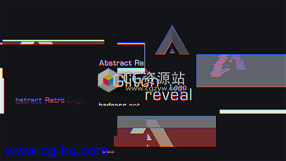 AE模板-数字失真信号损坏文字Logo动画 Glitch Logo Reveal的图片1