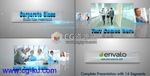 AE模板-立方体视频企业玻璃展示Corporate Glass Presentation的图片1