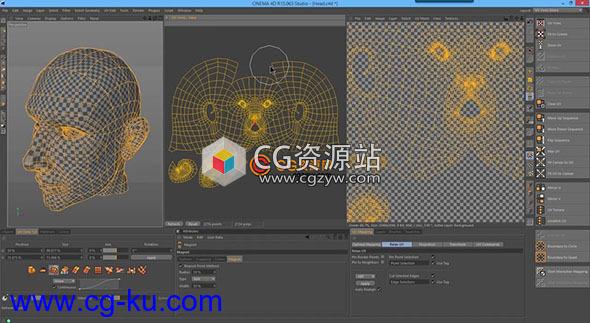 Cinema 4D UV Vonc使用教程 – UV Vonc UV Plugin for Cinema 4D的图片1