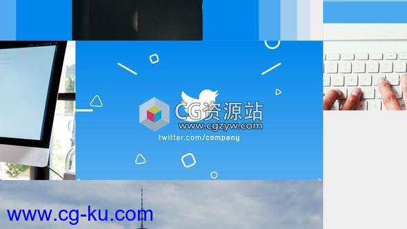 AE模板-网络社交媒体宣传包装片头Social Media的图片1