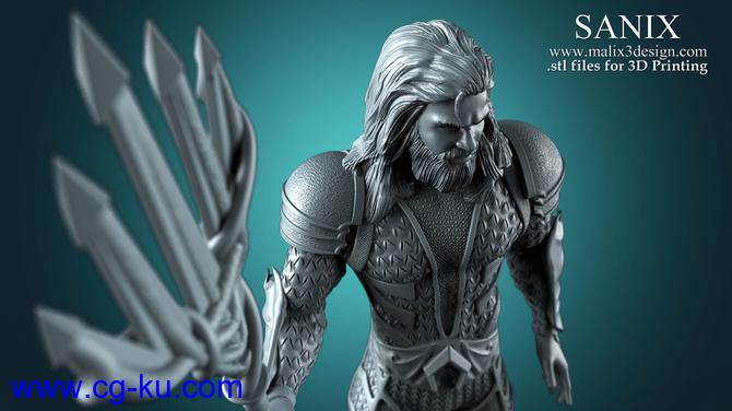 正义联盟高精度3D模型Justice League – 6 characters for 3D Printing的图片6