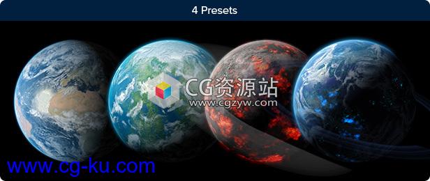 AE模板-三维地球星球制作工具包的图片2