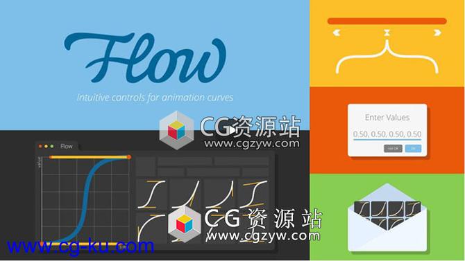 AE脚本-关键帧缓入缓出曲线调节脚本 AEscripts Flow V1.4 + 使用教程 WinMac版的图片1