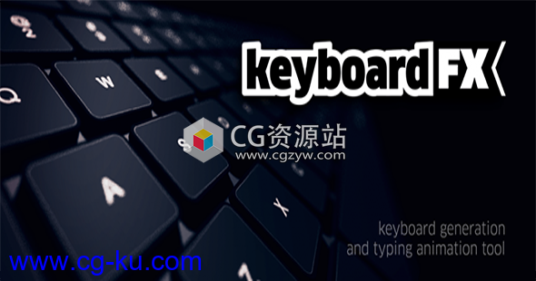 键盘打字动画AE脚本 Aescripts KeyboardFX V1.0的图片1