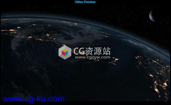 C4D模版4K三维地球夜景动画工具包Cinema4D的图片1