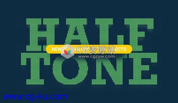 半色调网格填充AE插件 AESweets Halftone V1.0 CS5 – CC2019 Win破解版的图片1