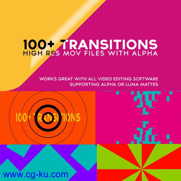 AE模板-100组MG转场动画9939119-100-alpha-transitions-pack的图片1