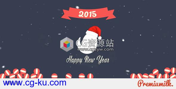 AE模板-扁平化圣诞节Logo动画 Xmas IDs的图片1