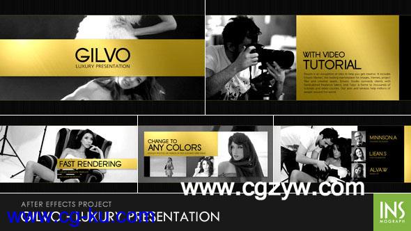 AE模板－模特拍摄豪华演示Gilvo – Luxury Presentation的图片1