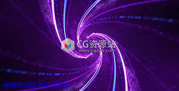 AE模板-Particle漂亮粒子线条螺旋Logo动画 Particle Spiral Logo的图片1