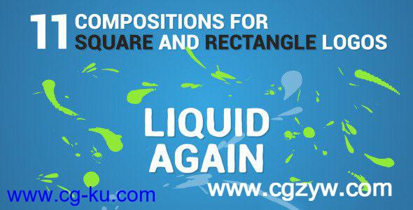 AE模板－液体喷溅logo演绎动画videohive-8643495-liquid-logo-reveal-again的图片1