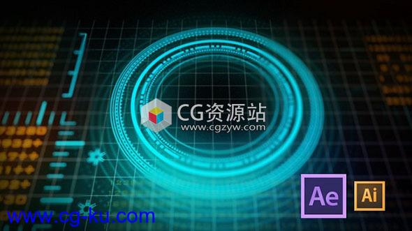 AE与AI制作科技感HUD图形动画教程Udemy – Create HUD graphics in After Effects and Illustrator的图片1