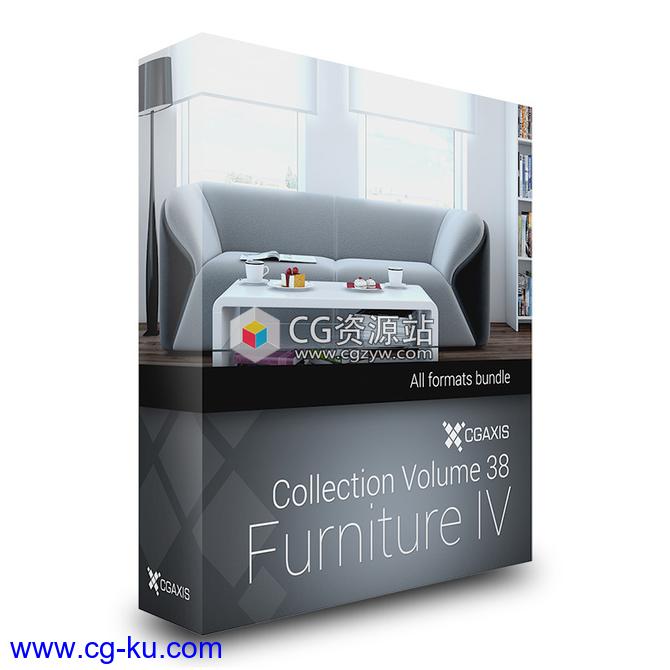 室内家具3D模型CGAxis第38卷IV(C4D/MAX/OBJ/FBX)的图片2