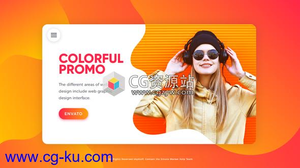 AE模板-现代时尚照片视频文字标题片头 Colorful Promo的图片1