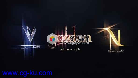 AE模板-发光星光电影标志logo片头动画Starglow Logo Reveal的图片1