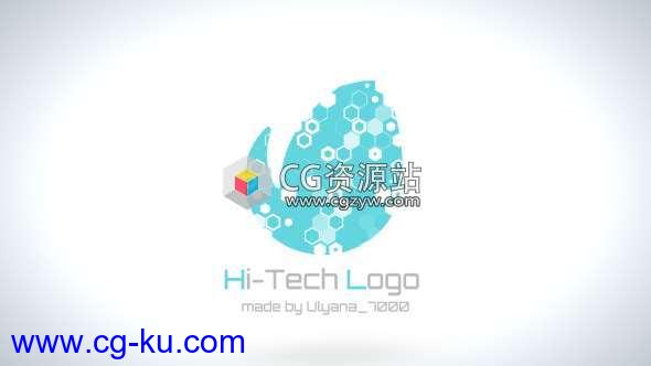 AE模板-高科技简洁Logo动画 Hi -Tech Clean Logo的图片1