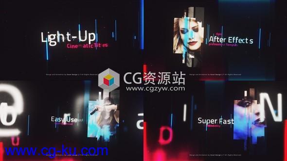 AE模板-电影史诗预告片文字标题片头 LightUP – Cinematic Titles的图片1