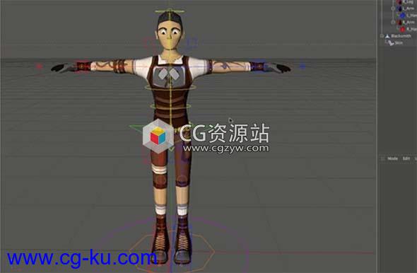 C4D模型权重绘制教程 Cineversity – Weight Painting Bret Bays In Cinema 4D的图片1