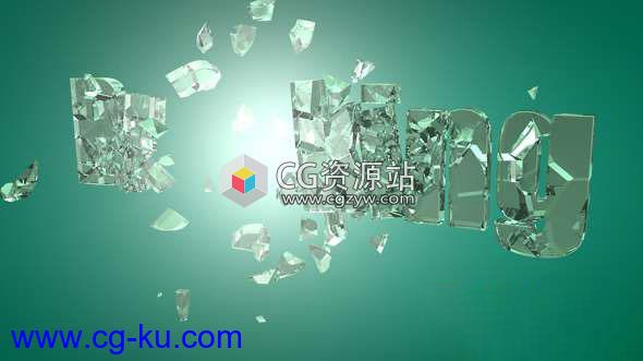 破碎玻璃文字C4D教程 Cineversity – Breaking Glass In Cinema 4D的图片1