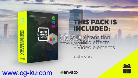 AE模板-可自定义视频转场制作工具包 Transition Maker V1.1的图片1