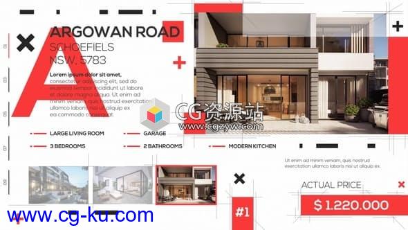 AE模板-现代酒店房地产室内介绍片头 Real Estate Modern 2的图片1