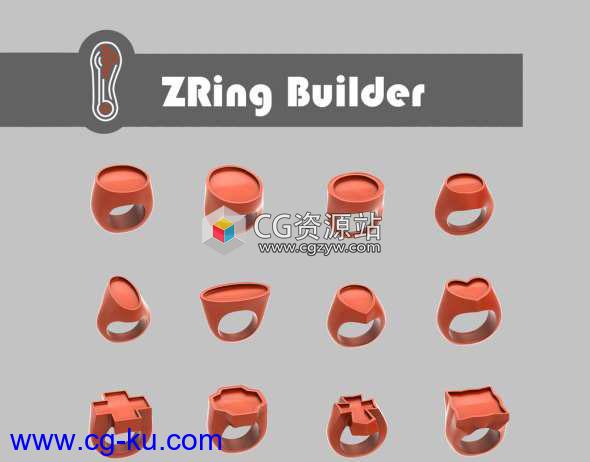 Zbrush戒指模型预设 Ring Builder的图片1