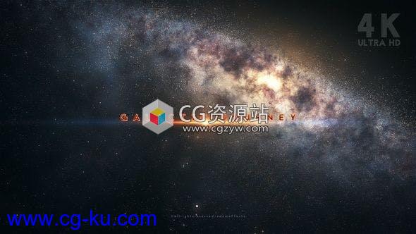 AE模板-宇宙银河星系文字标题宣传片头 Galactic Journey Title Sequence的图片1