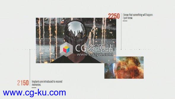 AE模板-简洁现代感时间线介绍片头 Modern Timeline的图片1