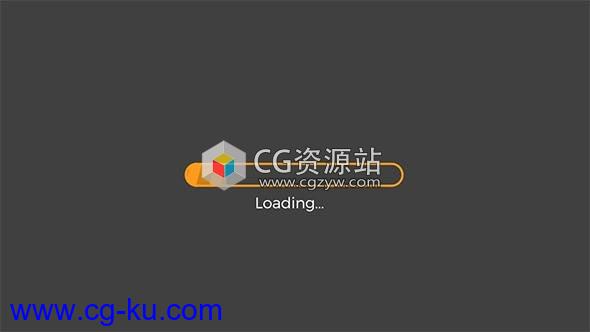 AE模板-进度条加载读取Logo动画 Loading Logo Reveal的图片1