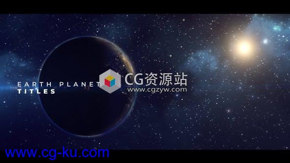 PR模板-三维地球行星文字标题片头 Earth Planet Titles的图片1