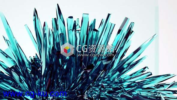 水晶碎片建模C4D教程Modeling Crystal Shards with Voronoi Fracture and MoGraph的图片1