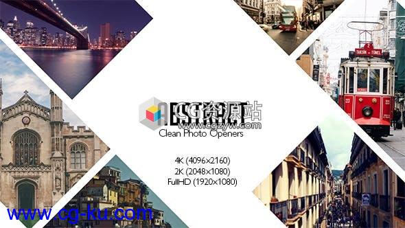 AE模板-抽象照片图片拼贴Logo动画 Abstract Photo Openers – Logo Reveal的图片1