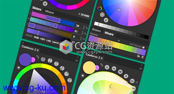 PS色环配色插件破解版 Coolorus V2.5.14 For Photopshop CC 2014-2019 Win/Mac的图片1